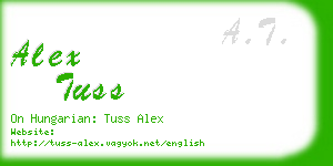 alex tuss business card